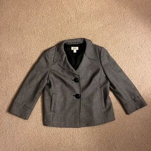 Talbots houndstooth blazer